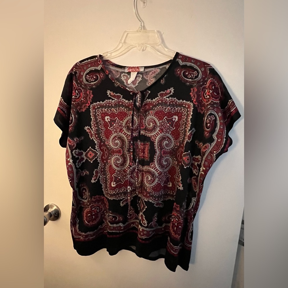Short sleeve Western style top